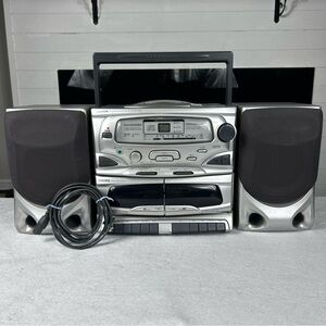 Vintage Koss Boom Box Dual Cassette Recorder/CD Player With AM FM Tested Working